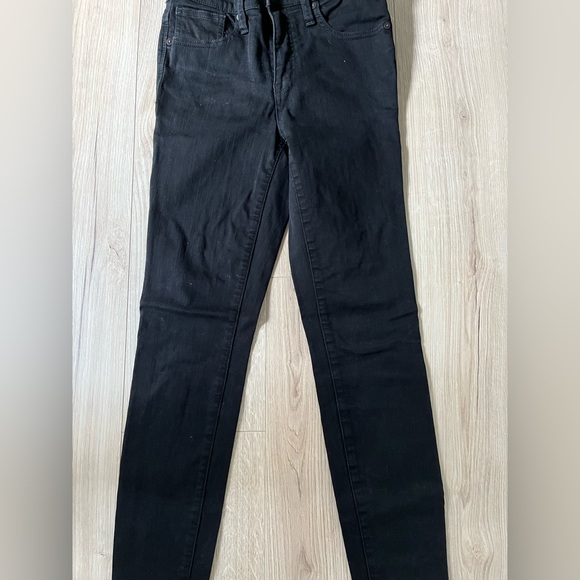 Madewell 9” Skinny High Rise Black Jeans Size 26 - Picture 5 of 5